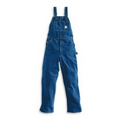 Men's Washed Denim Bib Unlined Overalls